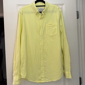 St. John's Bay Light Yellow Casual Button-Down Shirt